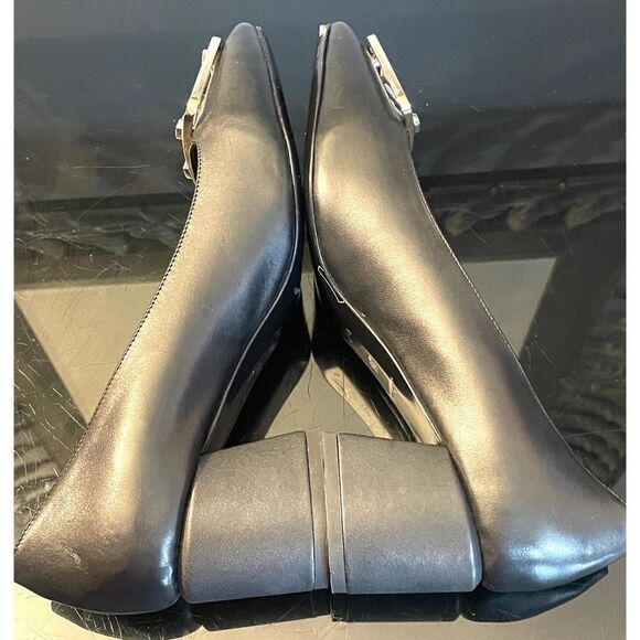 louis vuitton madeleine pump new black leather women’s shoes size 36/6 medium - Picture 6 of 15